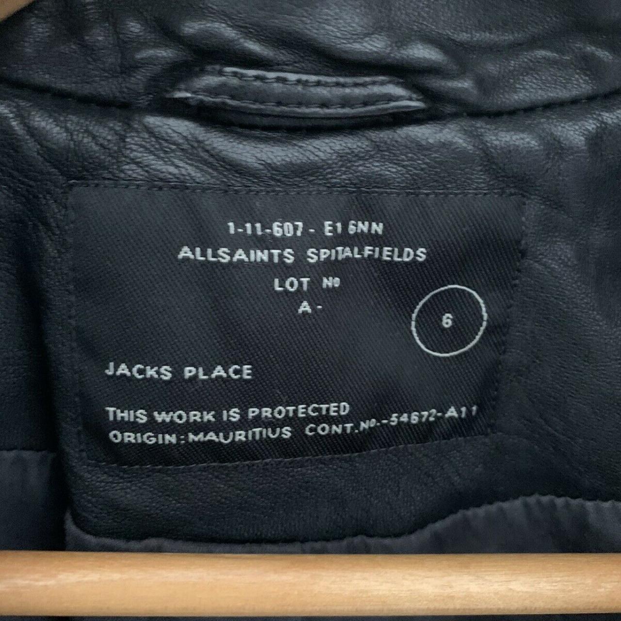 all saints jacks place leather jacket