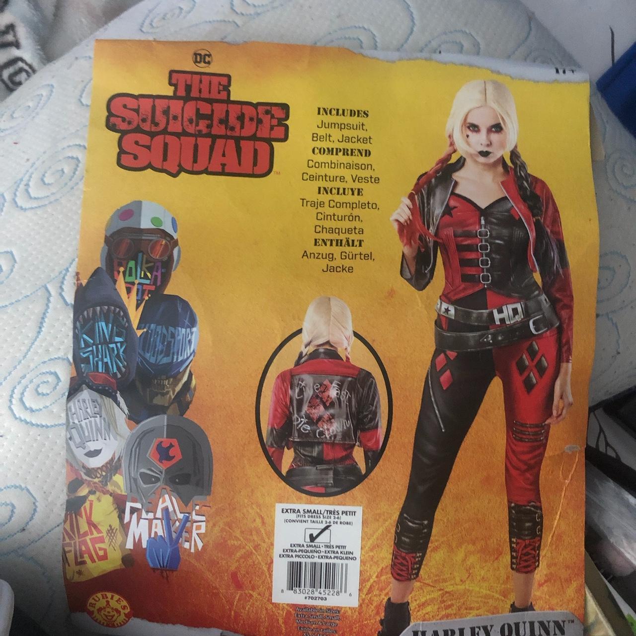 Harley Quinn costume which includes the jumpsuit,... Depop