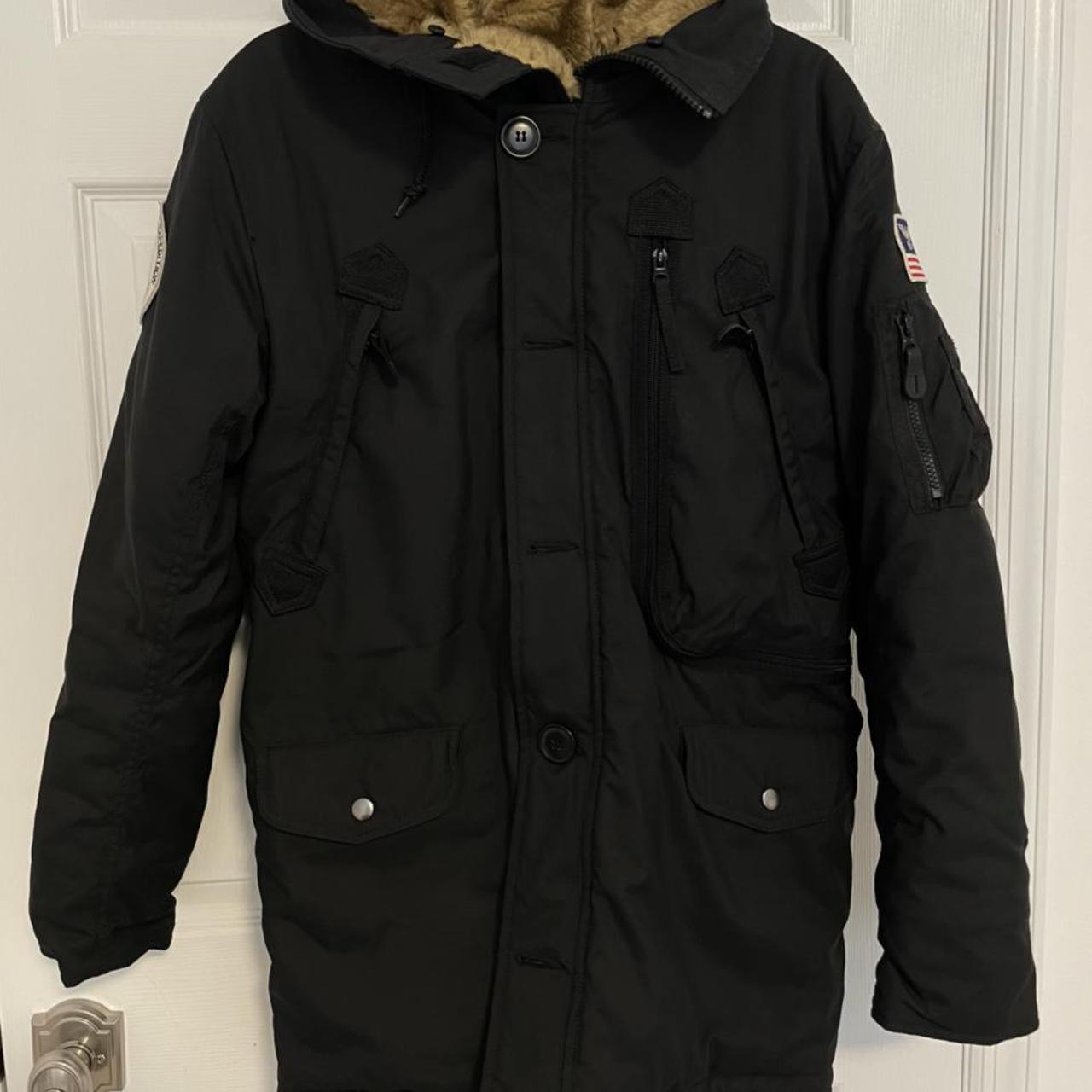 Alpha Industries parka in a size xs. A great coat... - Depop