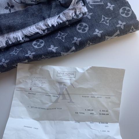 Louis Vuitton headband scarf Has a small hole - Depop