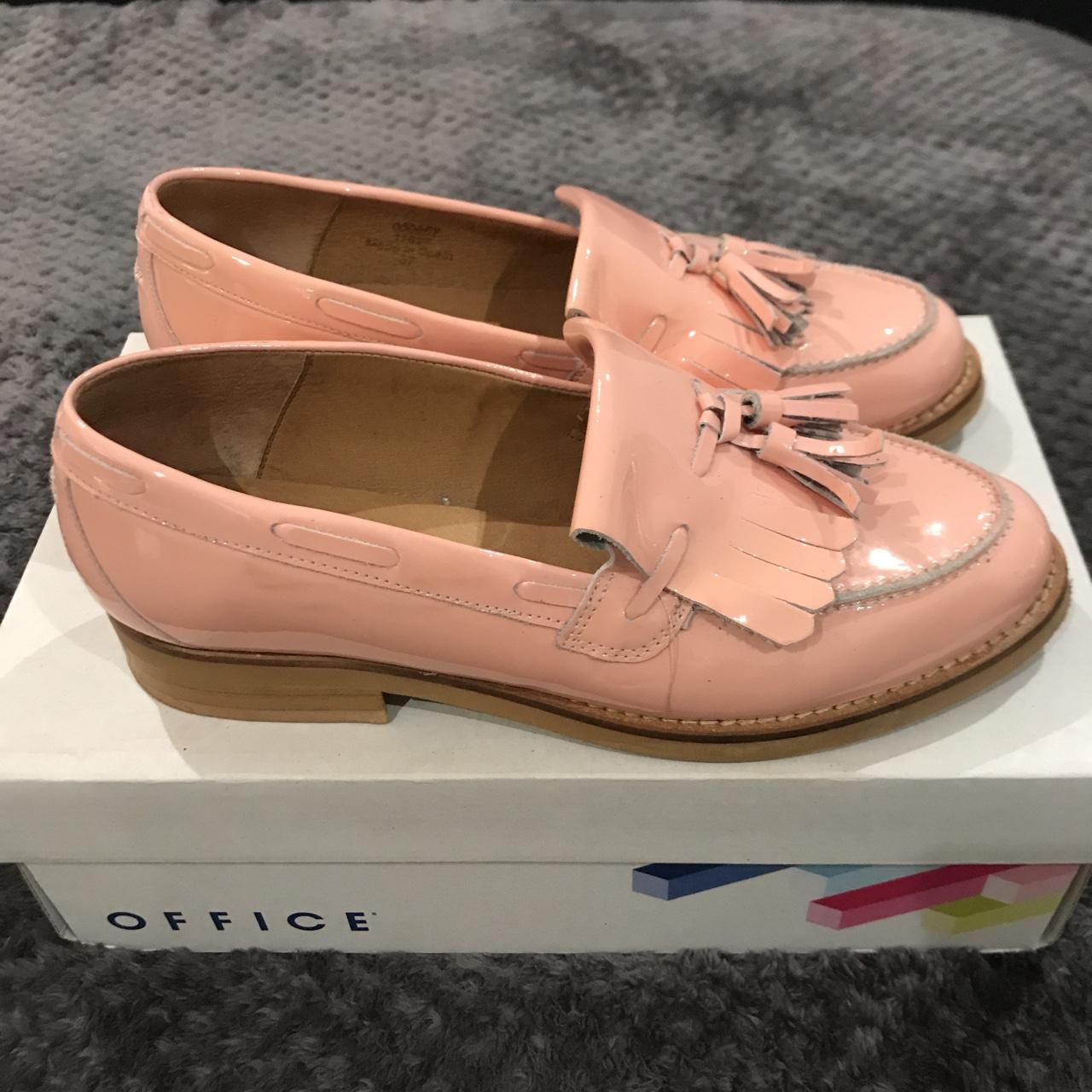 Pink cheap patent loafers