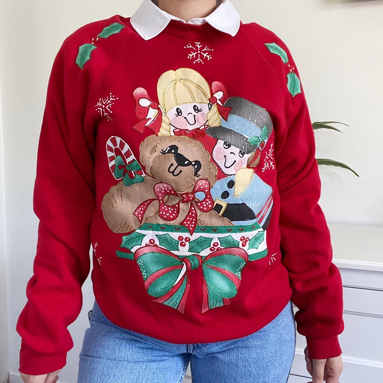 Amazing vintage 90s Christmas sweater! So adorable.... - Depop