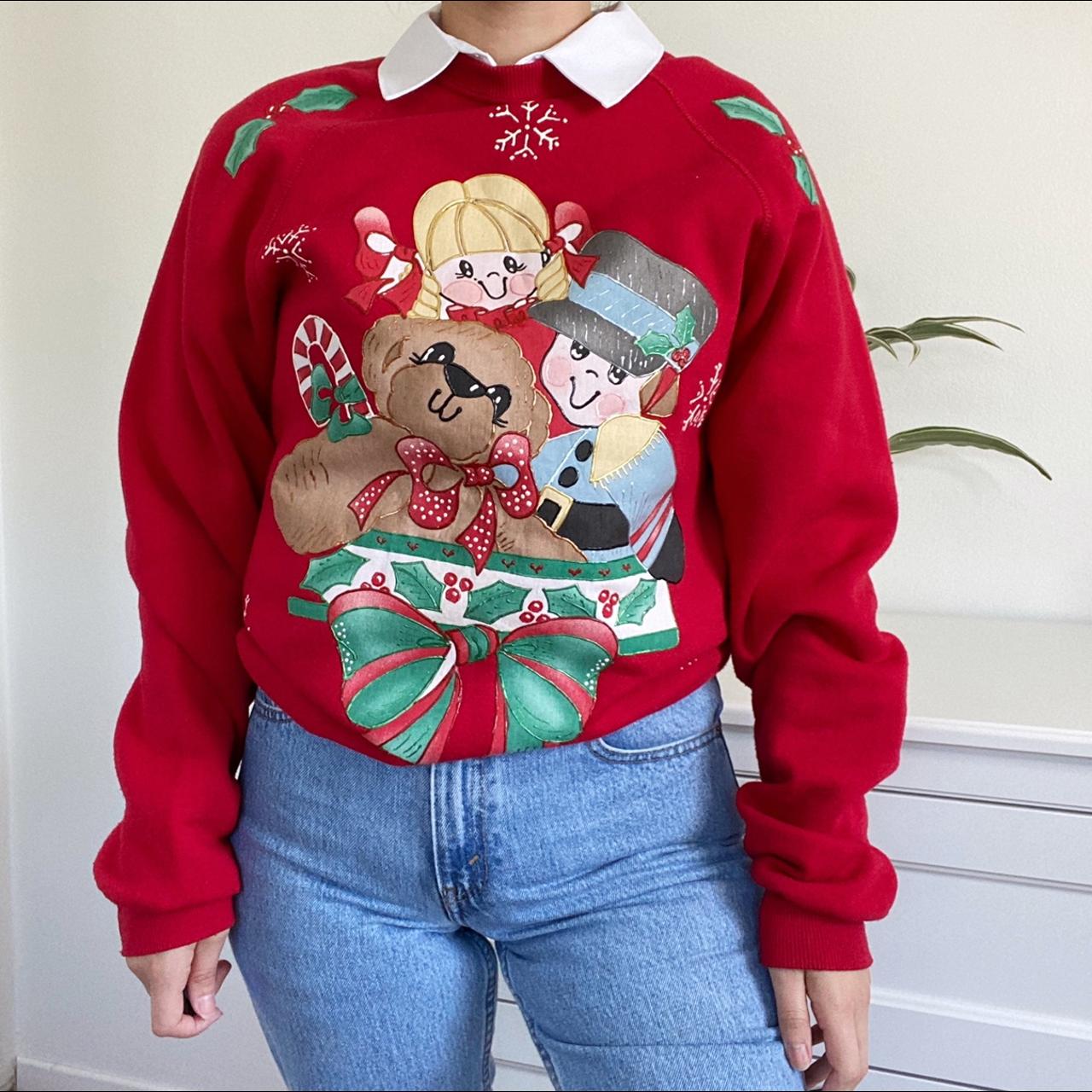 Amazing vintage 90s Christmas sweater! So adorable.... - Depop