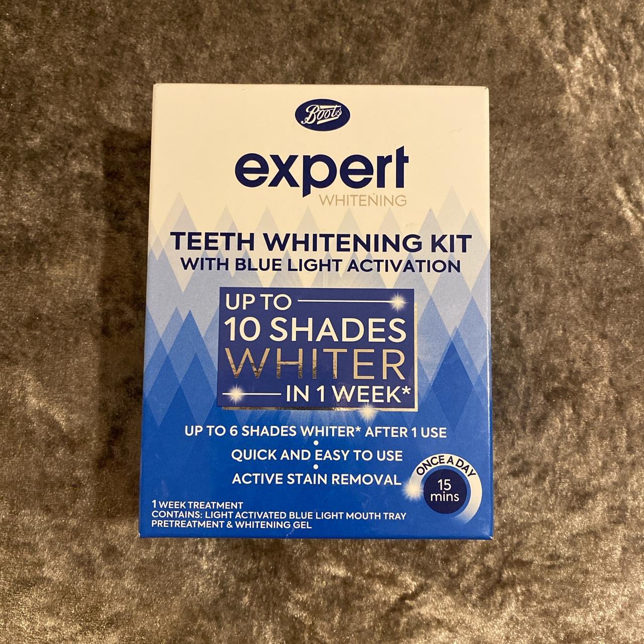 Teeth whitening kit with blue light activation Depop