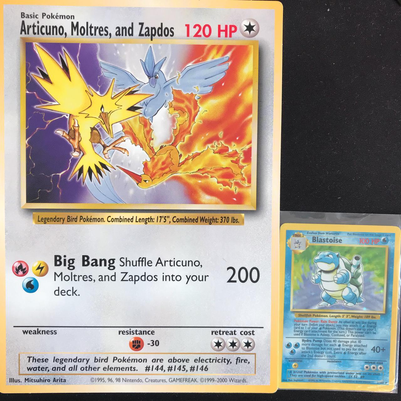 Moltres Zapdos Articuno Pokemon Center ONLINE Postcard Nintendo