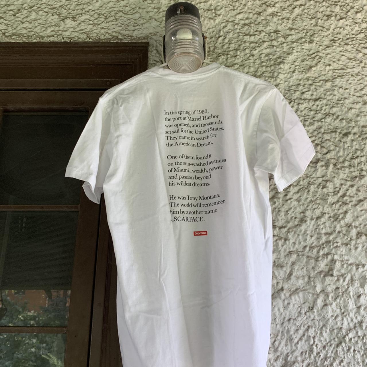 Supreme scarface tee clearance back