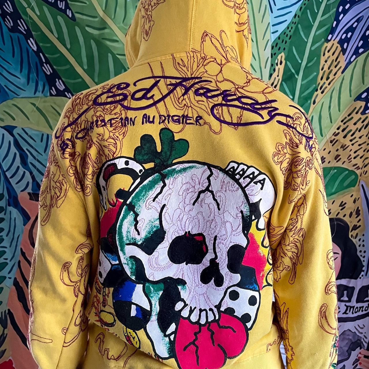 more pictures of the ed hardy jacket look on my... - Depop