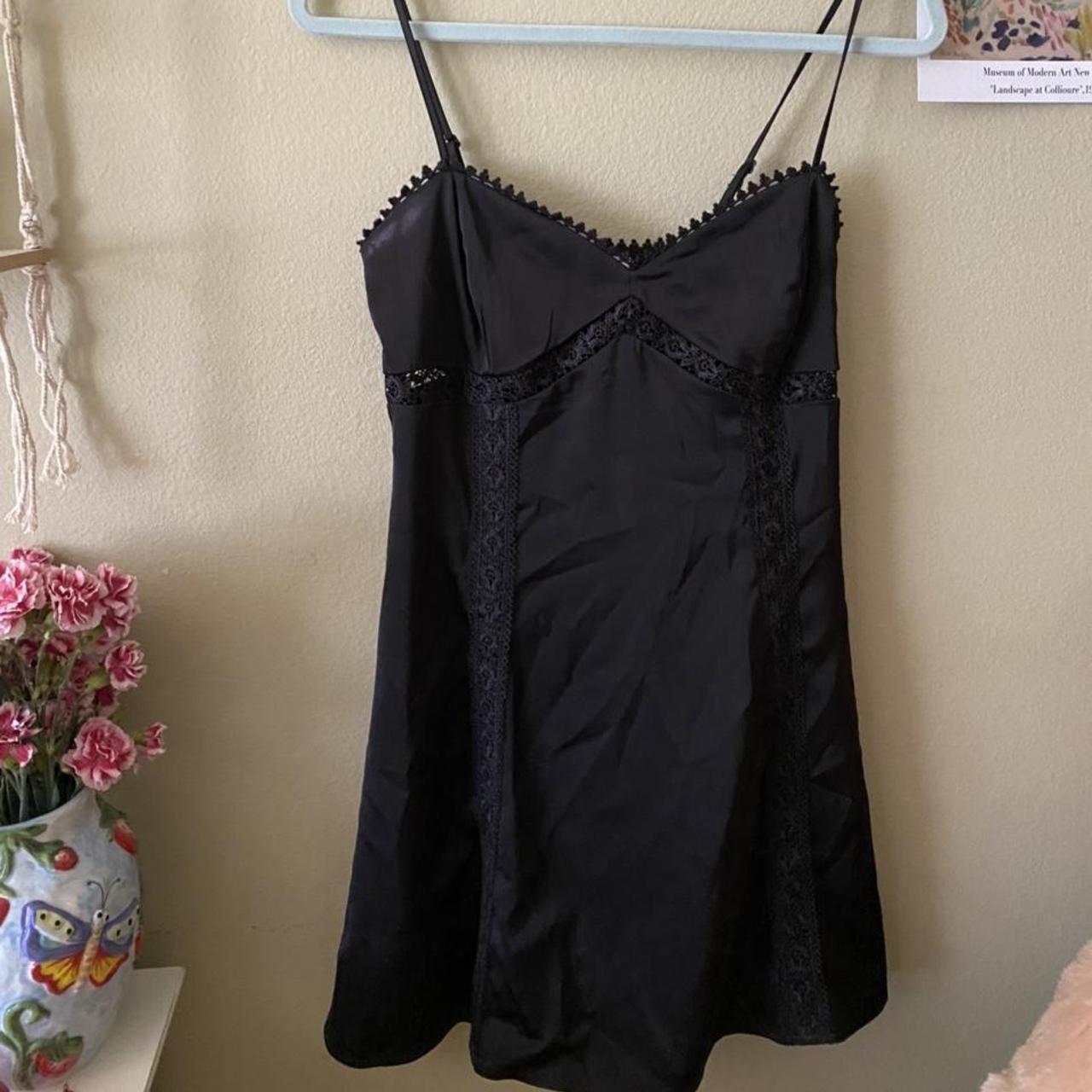 Cute, black, silk PacSun dress! I’ve worn this dress... - Depop