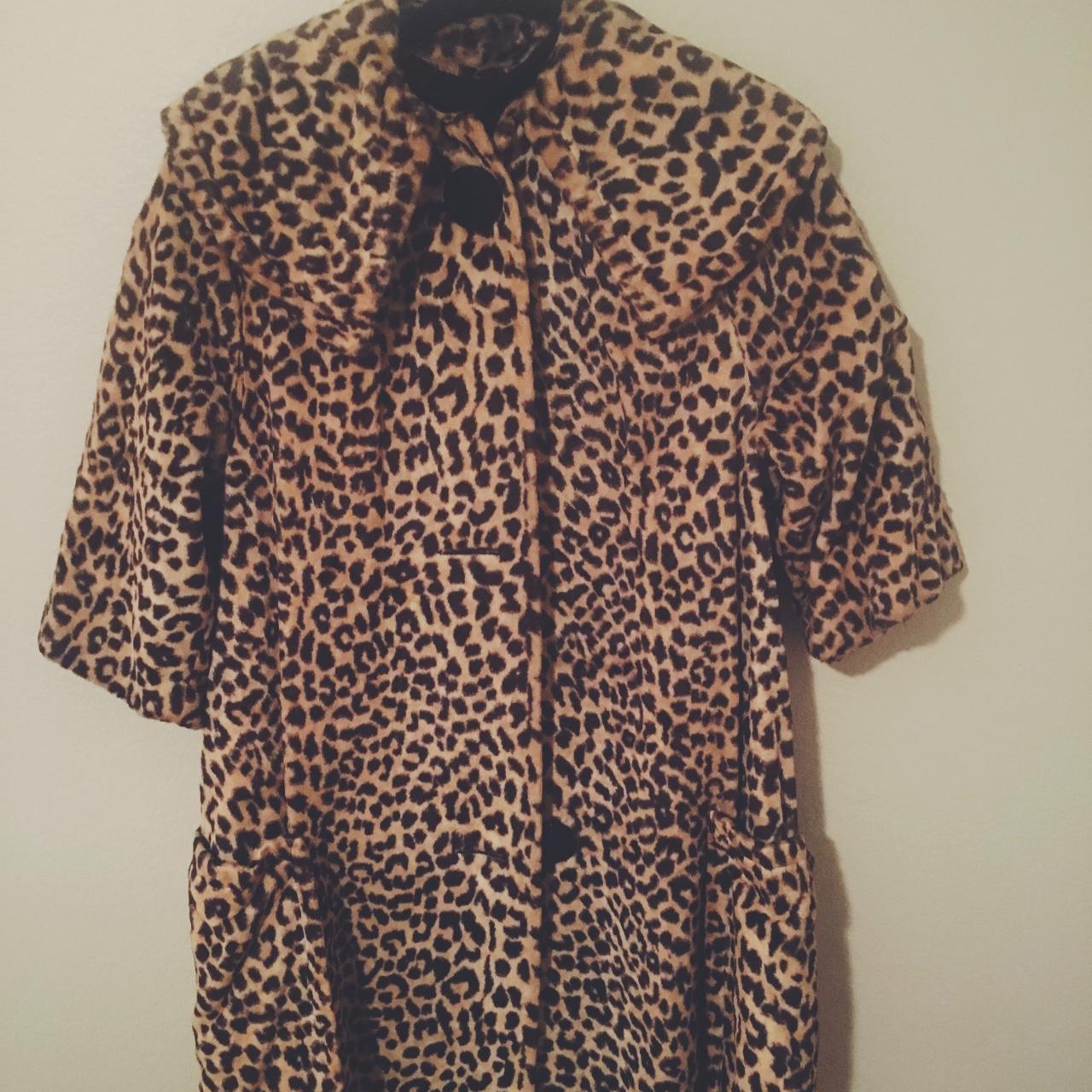Sassy 1960's vintage leopard coat. Adorned with fun... - Depop