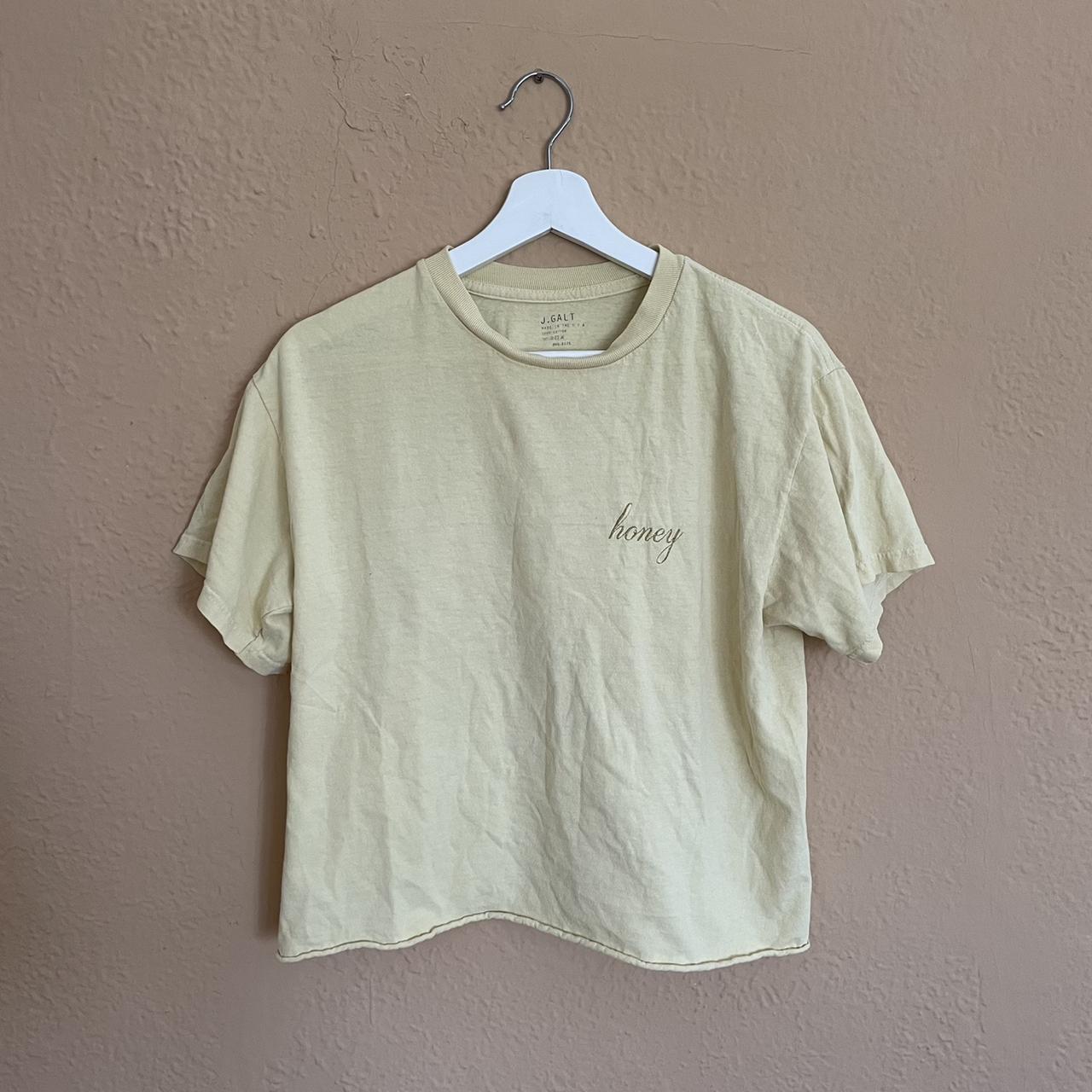 Brandy Melville Honey Tee. “Honey” is embroidered as... - Depop