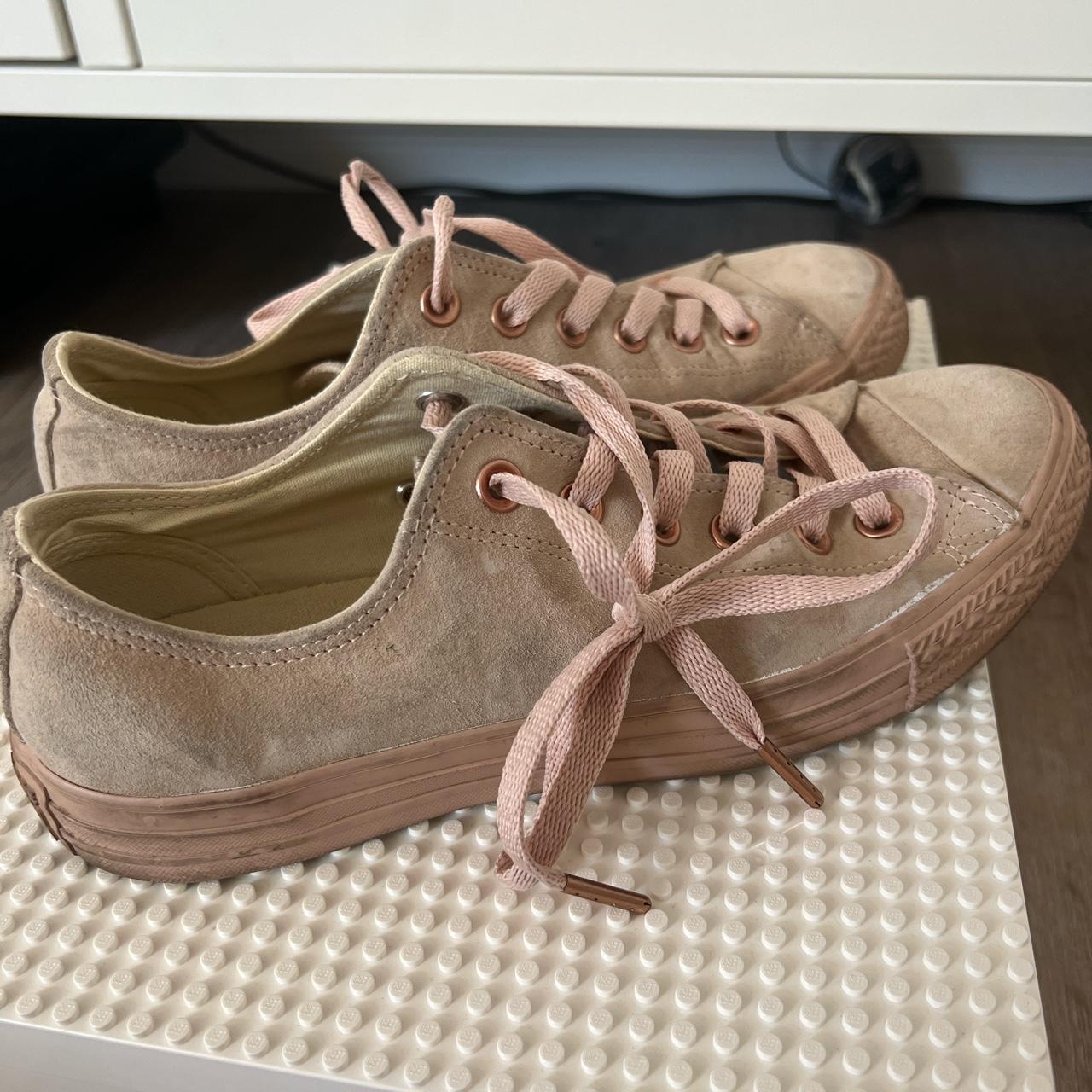 Converse on sale blush gold