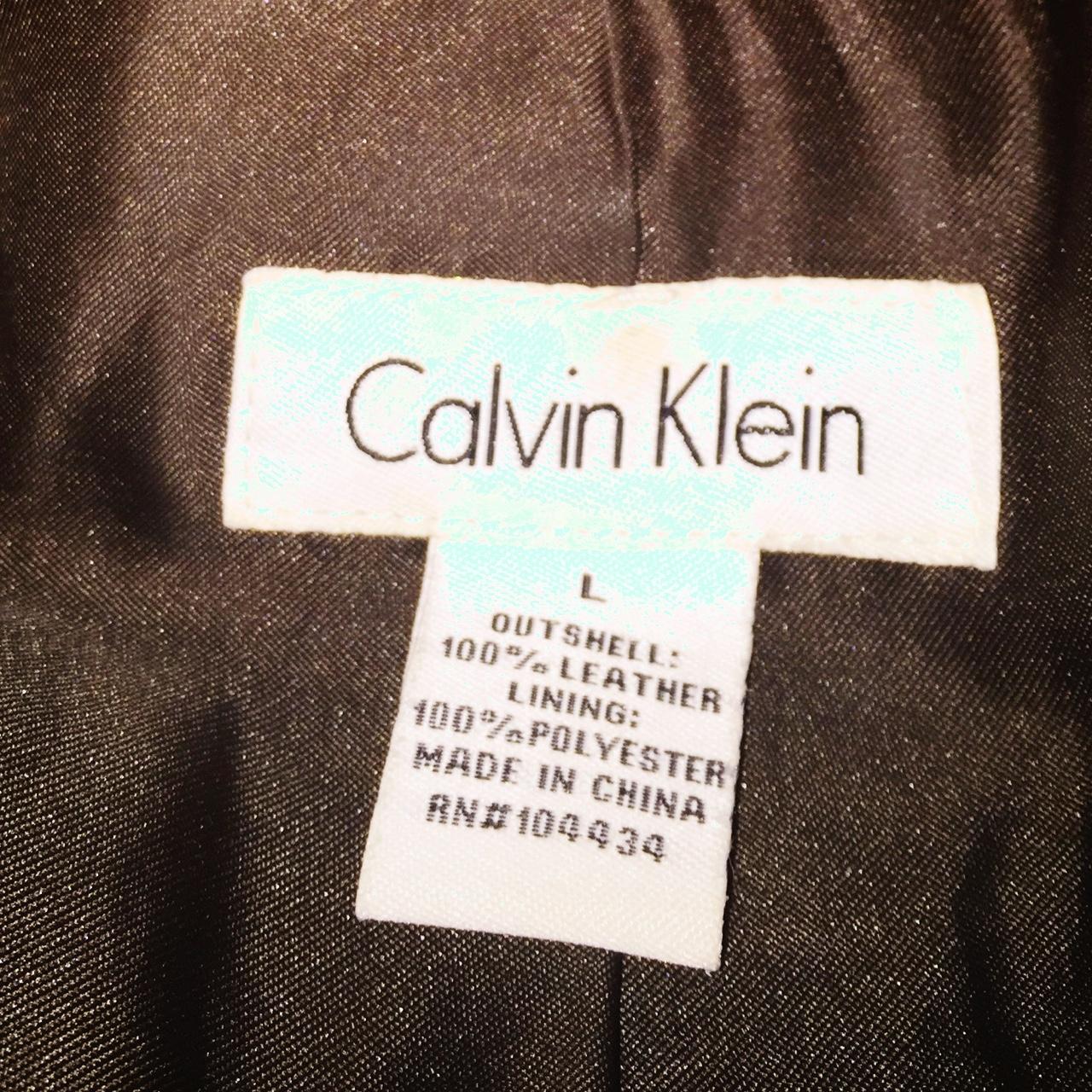 Genuine suede Calvin Klein jacket size large, but... - Depop