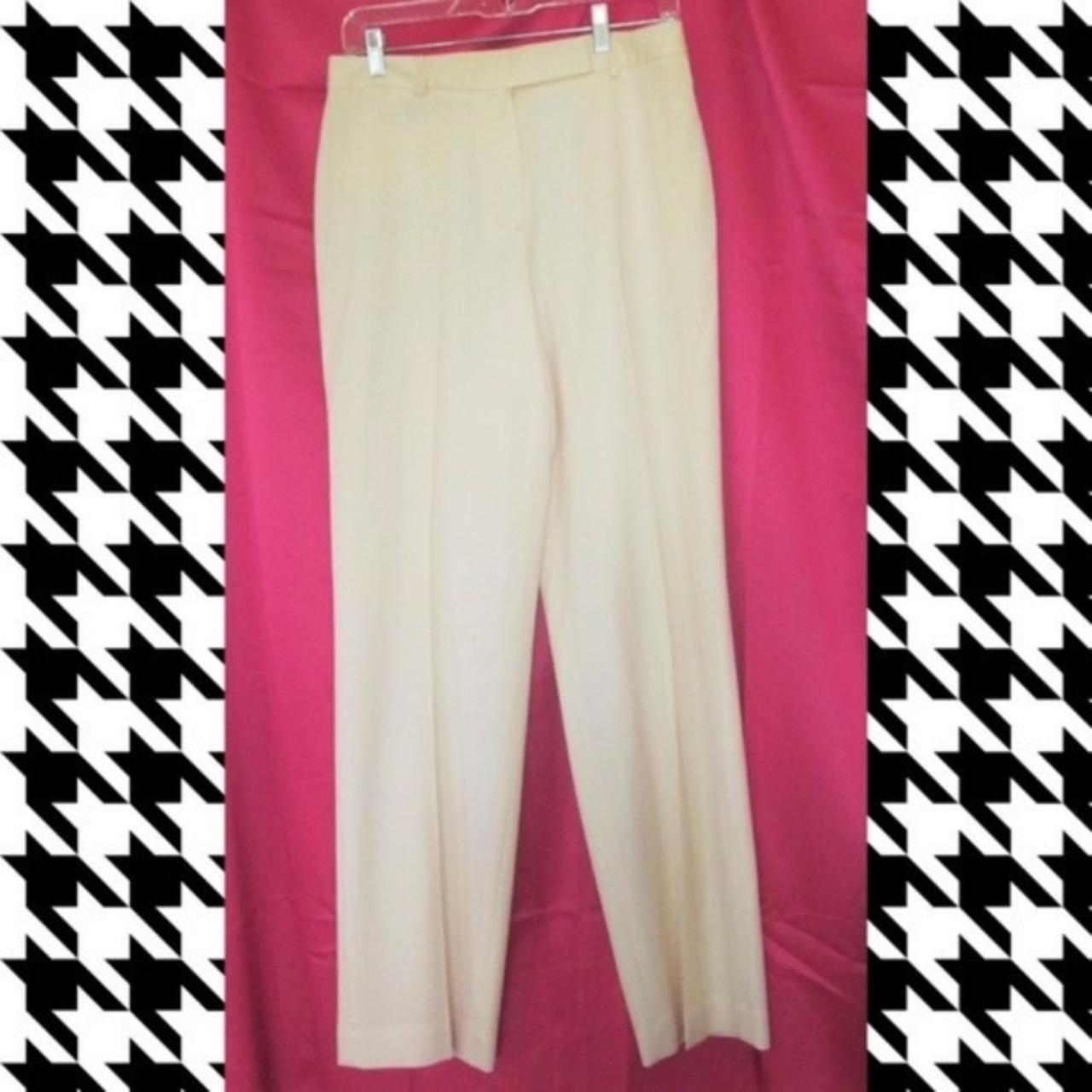winter white brooks brothers wool pants size 6 NO - Depop