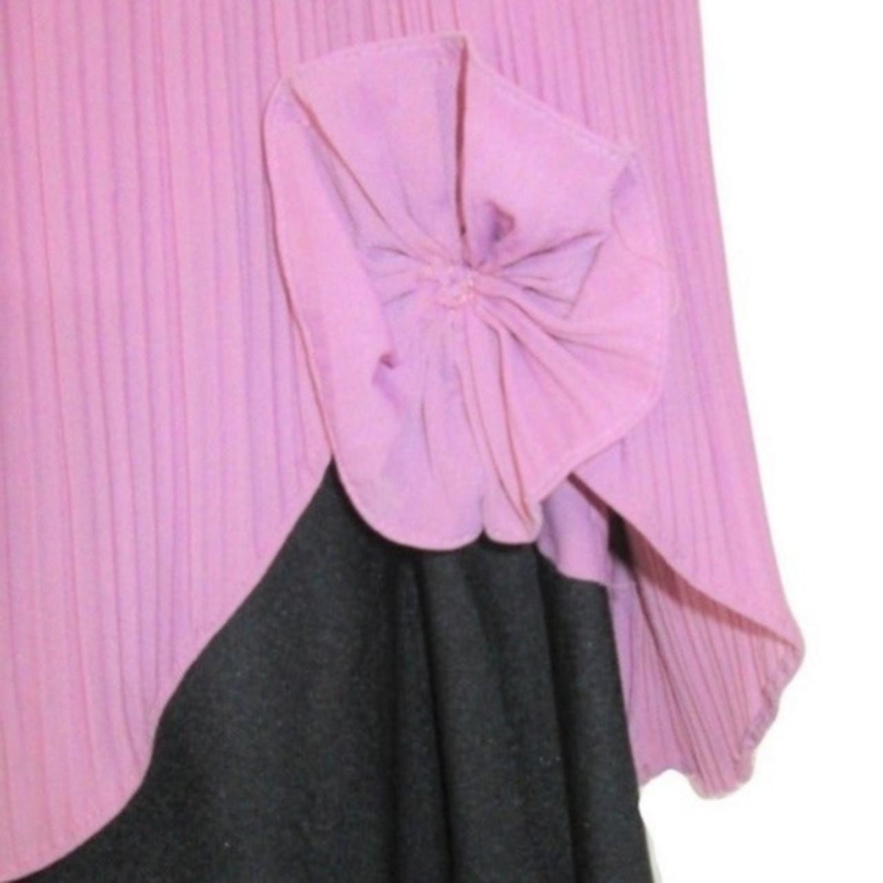 Women's Black and Pink Dress (3)