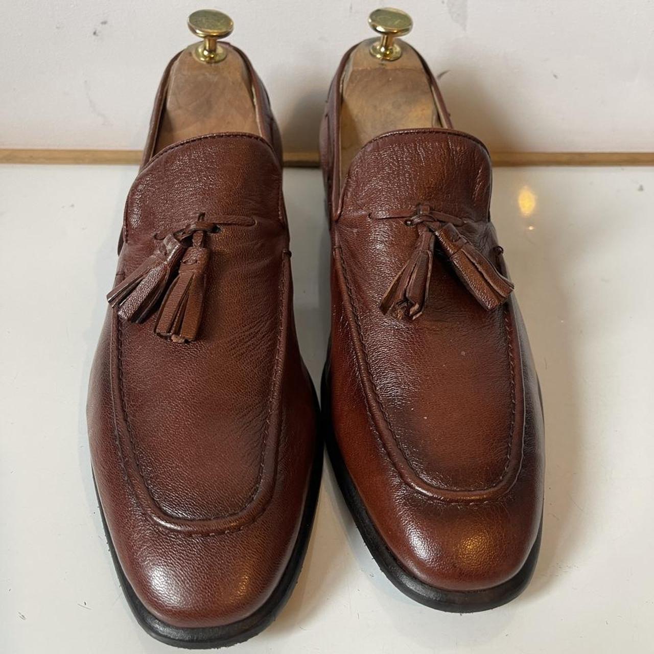 Marks and Spencer soft leather loafer size size 7... Depop