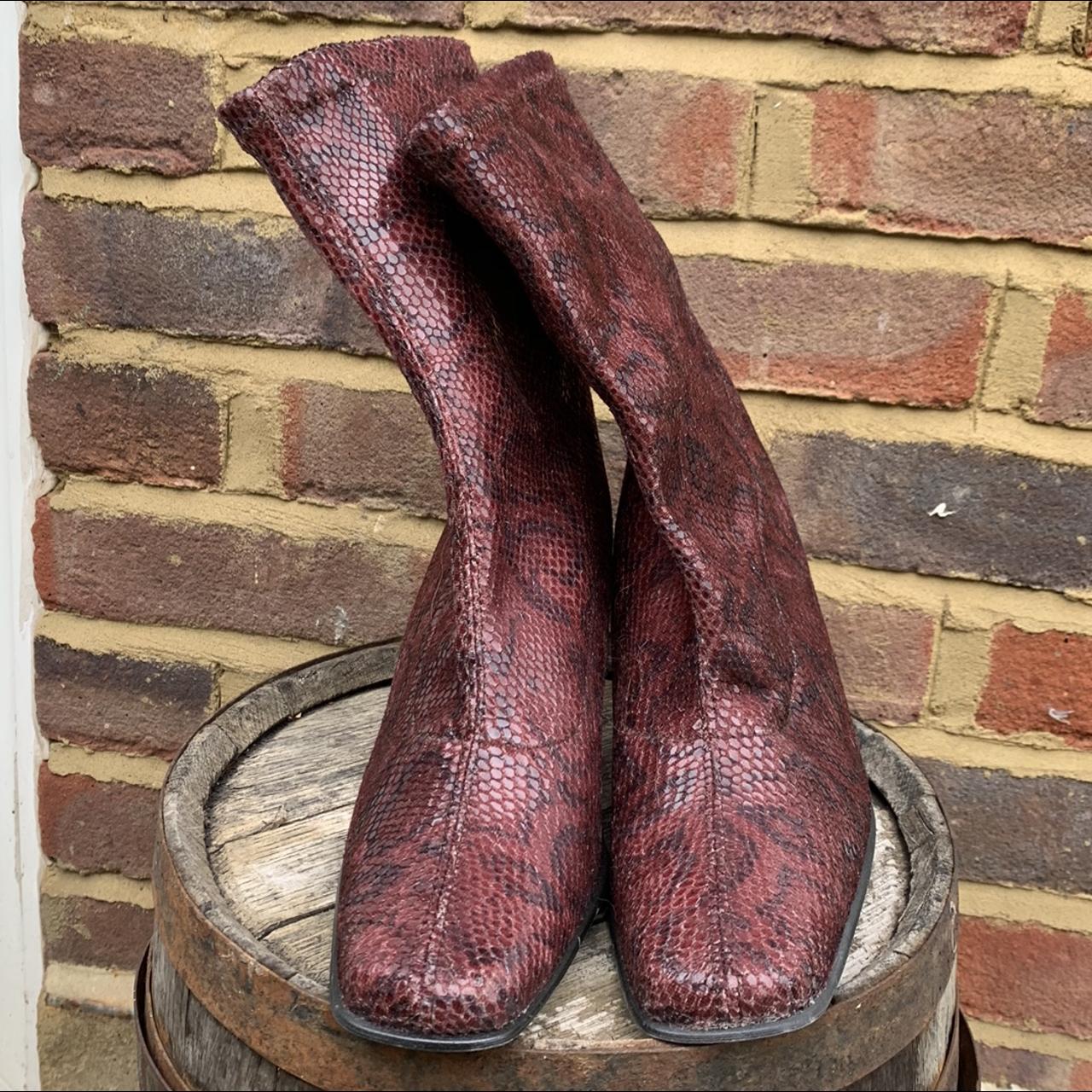 womens red boots uk