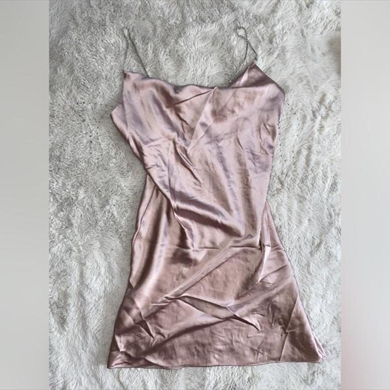 River Island diamante strap satin mini dress New... - Depop