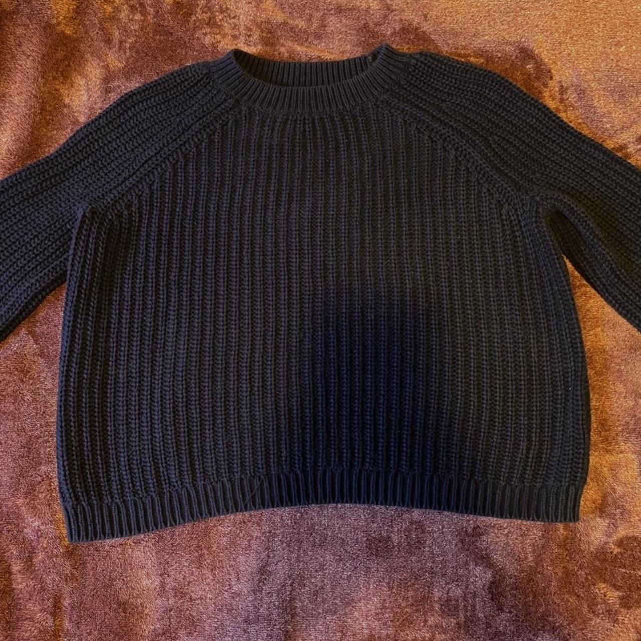 Navy Blue Aerie Sweater Size: L This cozy knitted... - Depop