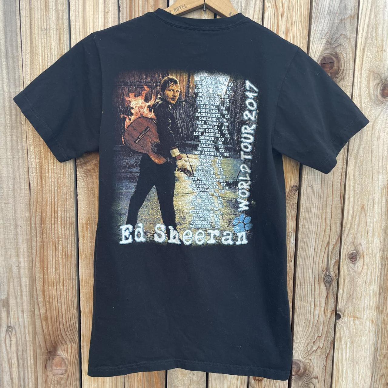 2017 Ed Sheeran World Tour Graphic Tee Size... - Depop