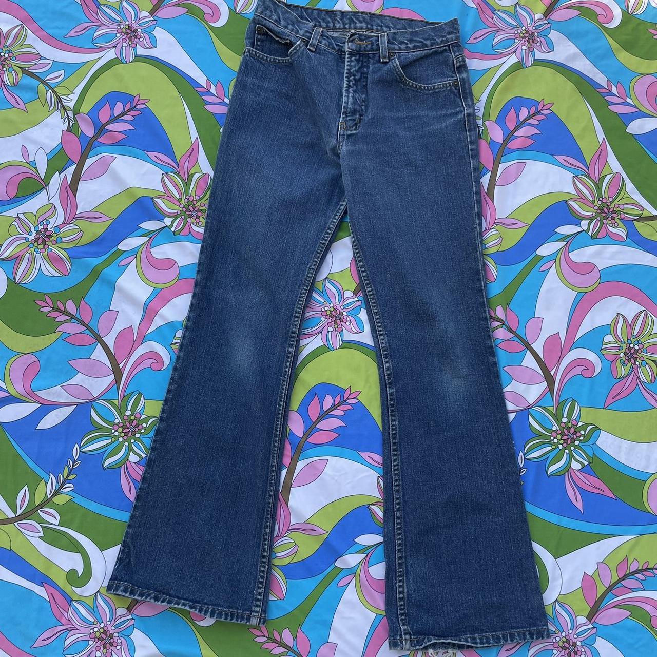 Y2K LEI Jeans -low waist -flare boot cut -one belt... - Depop
