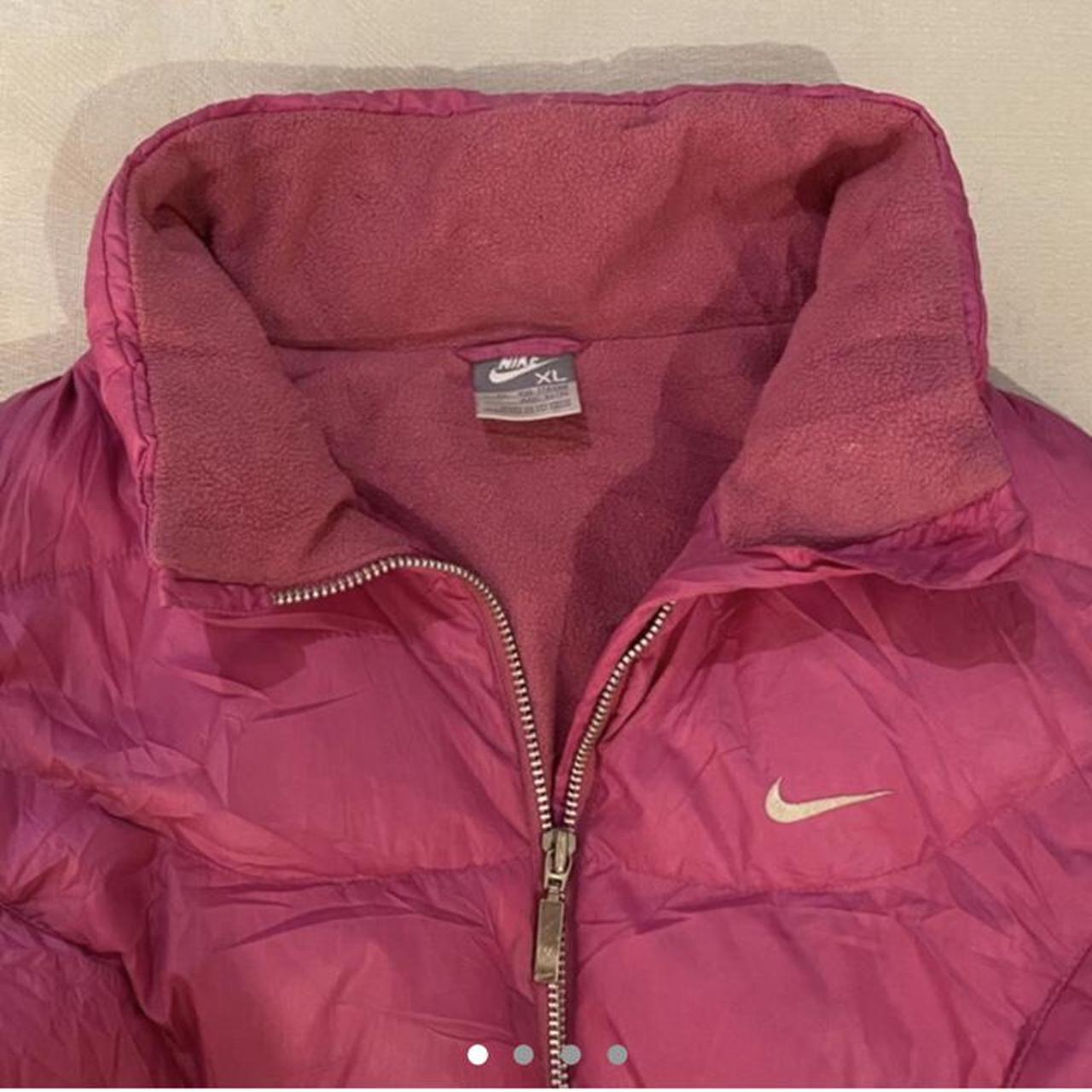 nike pink bubble coat