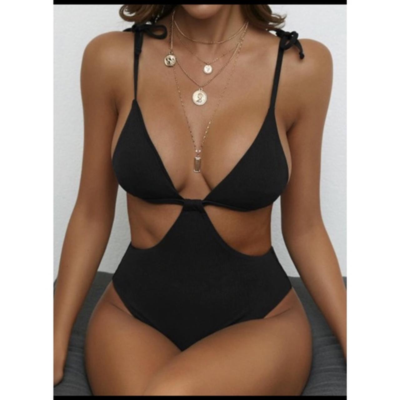 Zaful hot sale black swimsuit