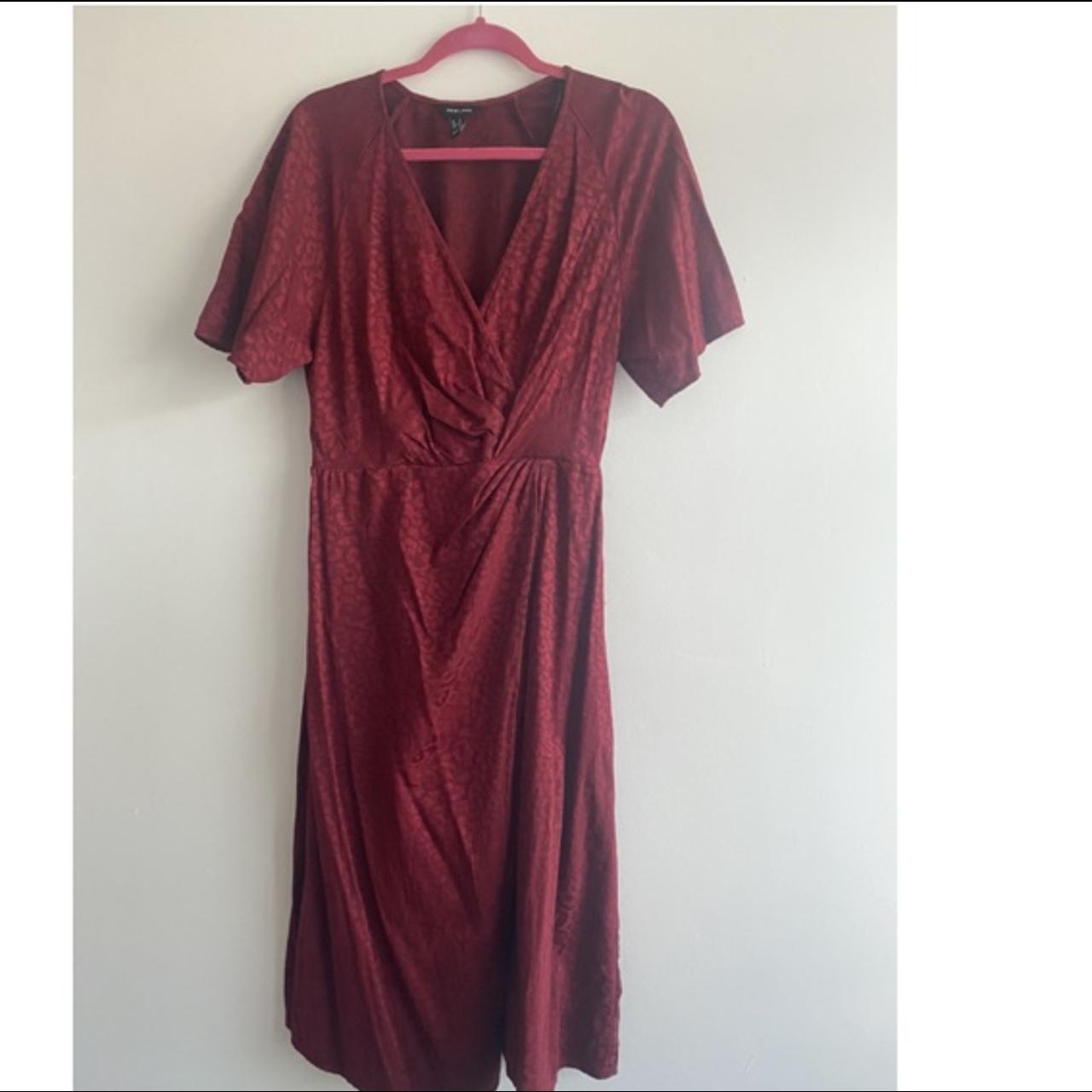 New Look Women's Red and Burgundy Dress | Depop