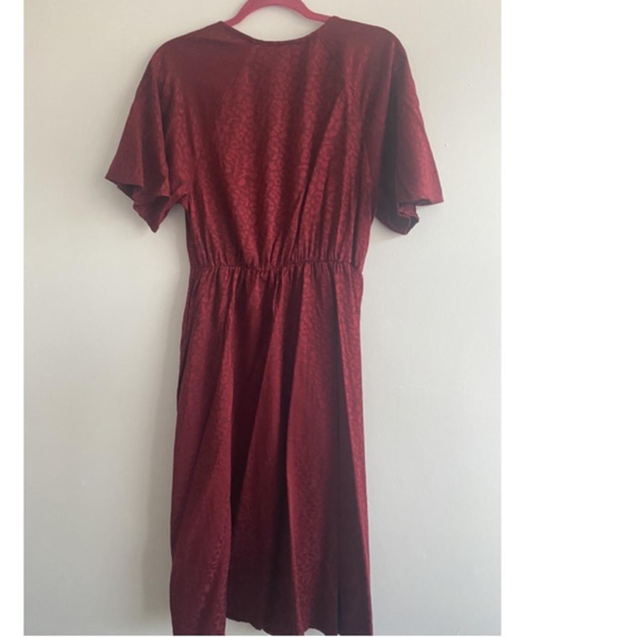 New Look Women's Red and Burgundy Dress | Depop