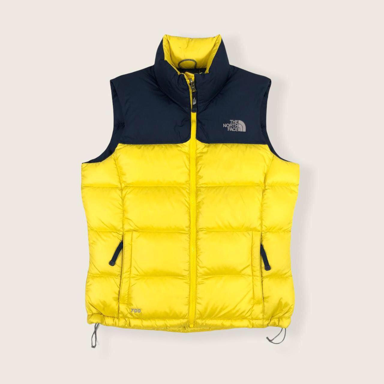 north face yellow gilet