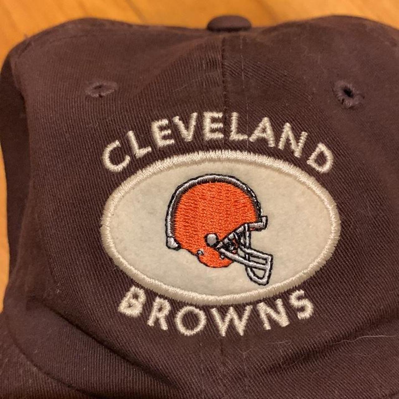 Vintage 90s Cleveland Browns NFL Football Snapback - Depop