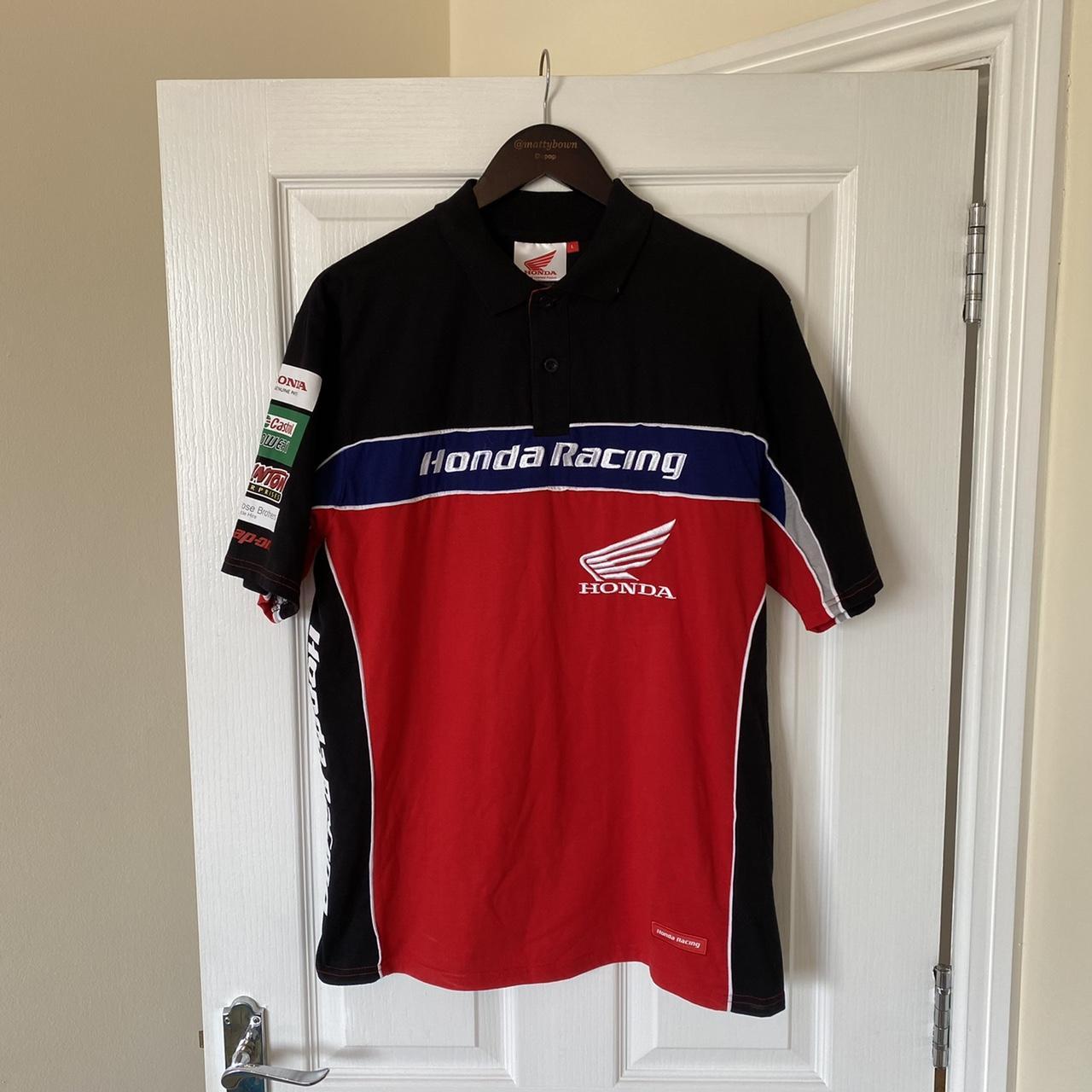 Honda Racing Polo Shirt Size Large ... - Depop