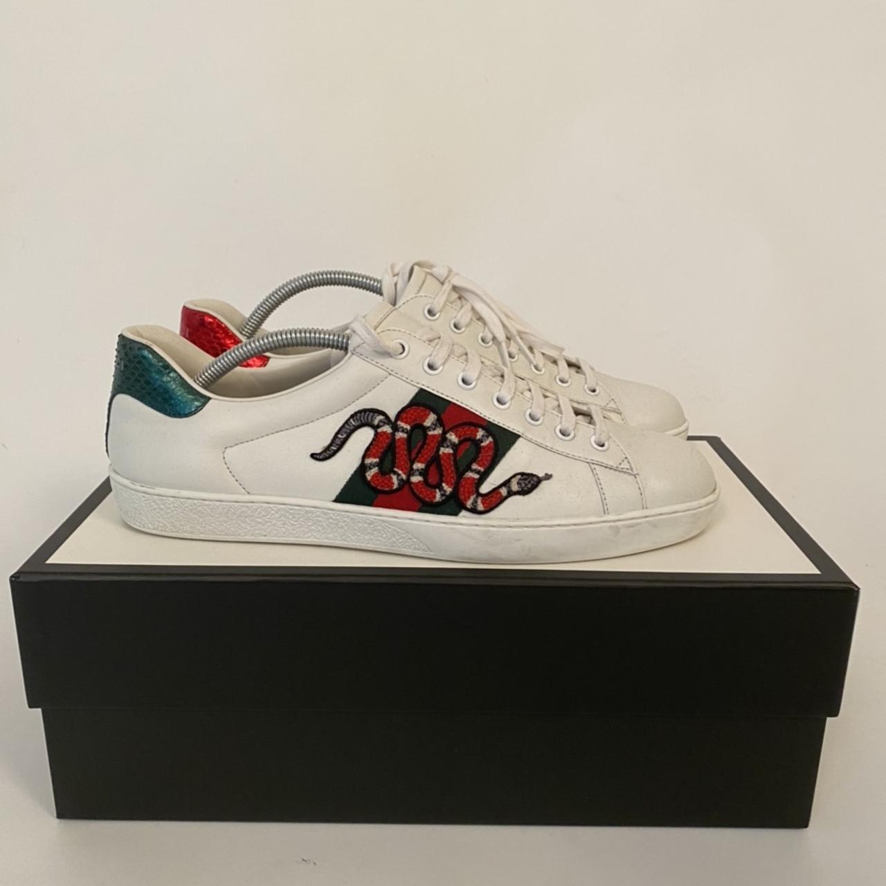 Gucci ace clearance snake shoes