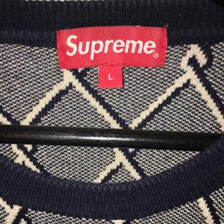 Supreme chainlink sweater. Supreme knit sweatshirt... - Depop