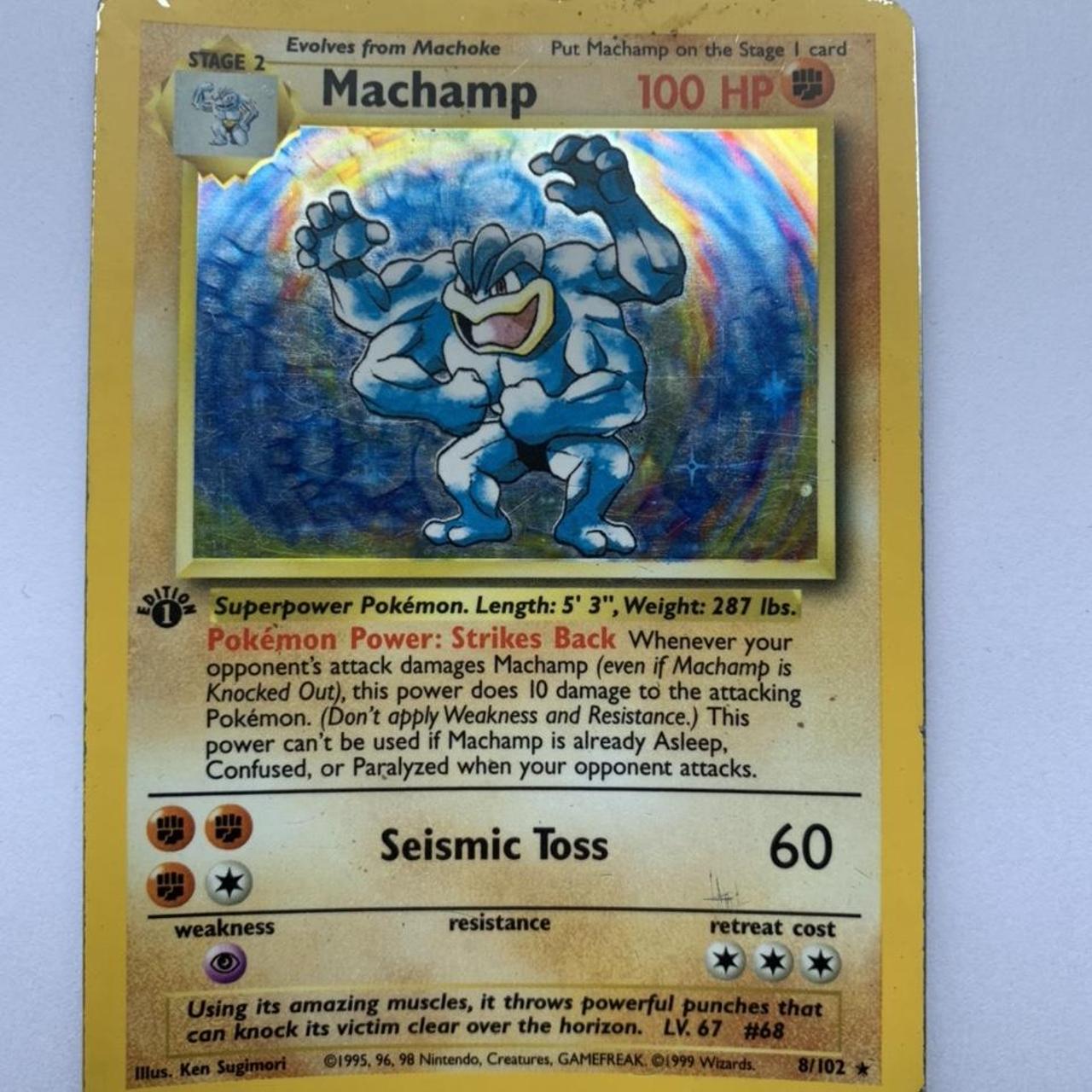 Pokémon 1st Edition Machamp - Depop