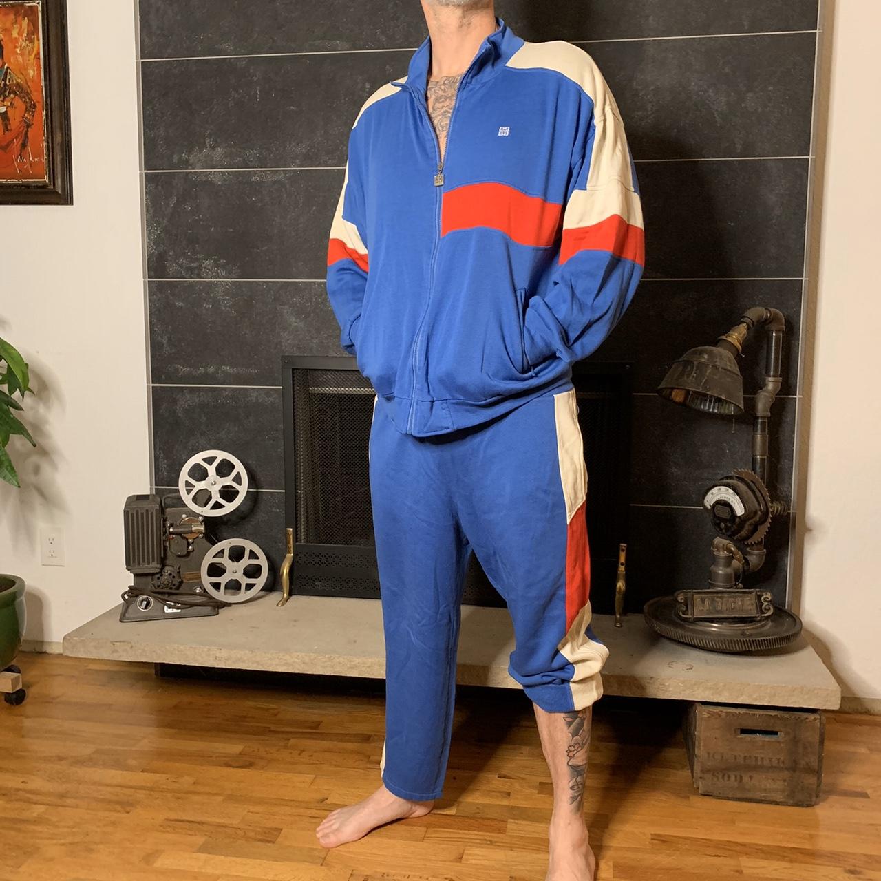 Blue givenchy outlet tracksuit