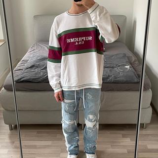 Supreme Center Stripe Crewneck FW16 Color:... - Depop