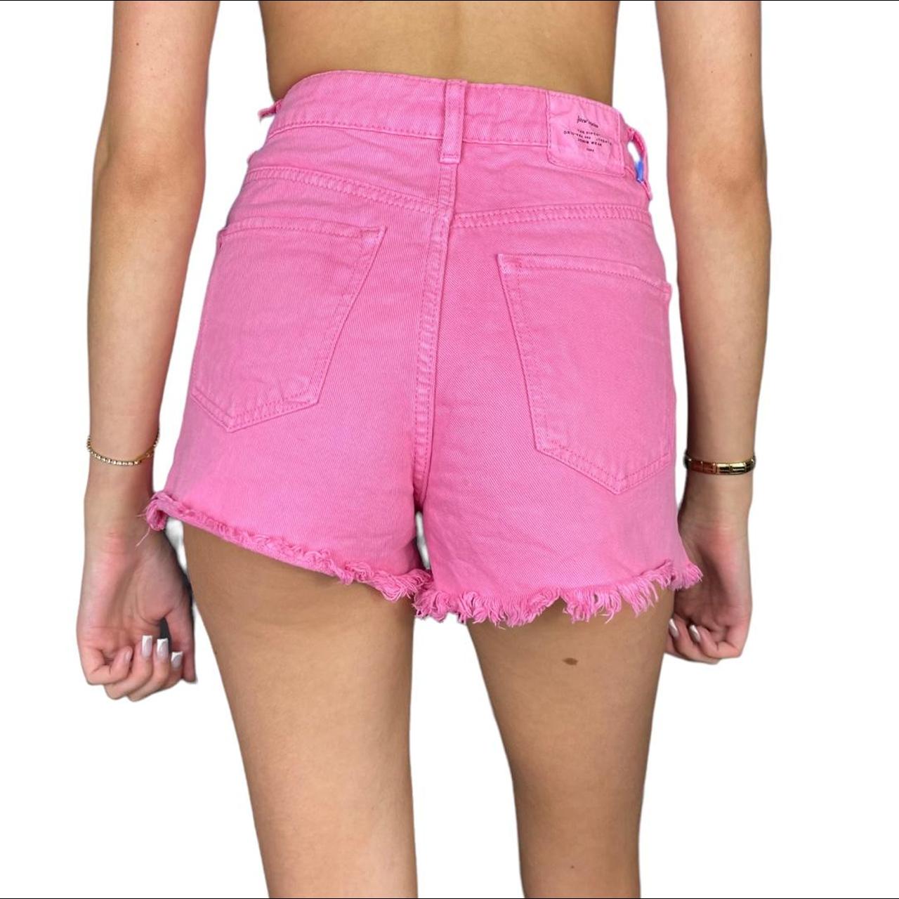 Pink Denim Shorts short shorts... Depop