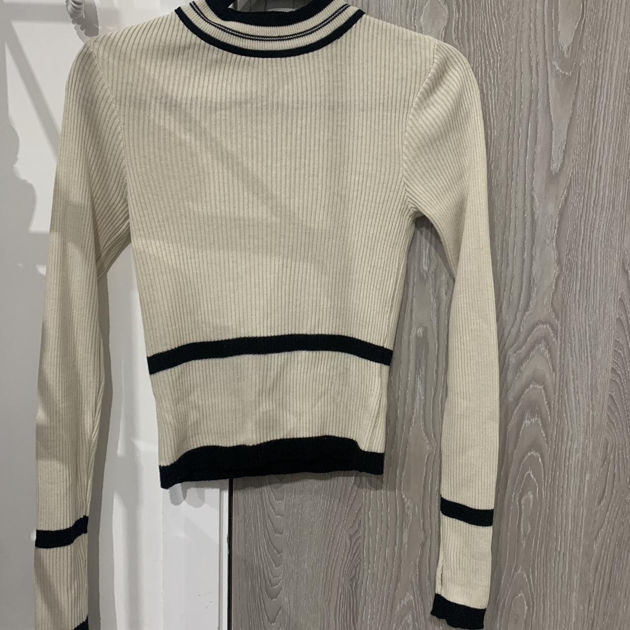 Urban Outfitters long sleeve top with stripe... - Depop