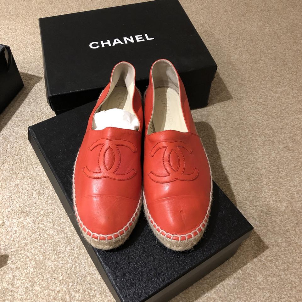 CHANEL  Shoes  Red Chanel Espadrilles  Poshmark