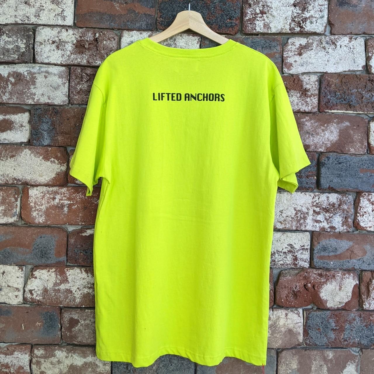 Lifted Anchors Men's Green and Blue T-shirt (4)
