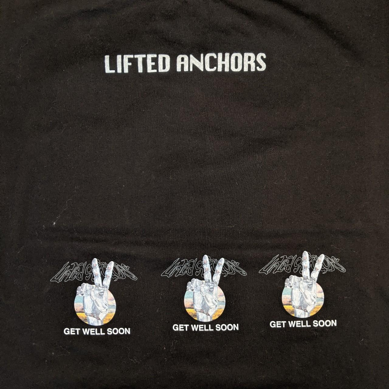 Lifted Anchors Men's Black and Blue T-shirt (2)
