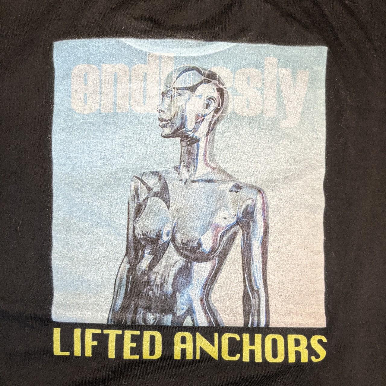 Lifted Anchors Men's Black and Blue T-shirt (4)