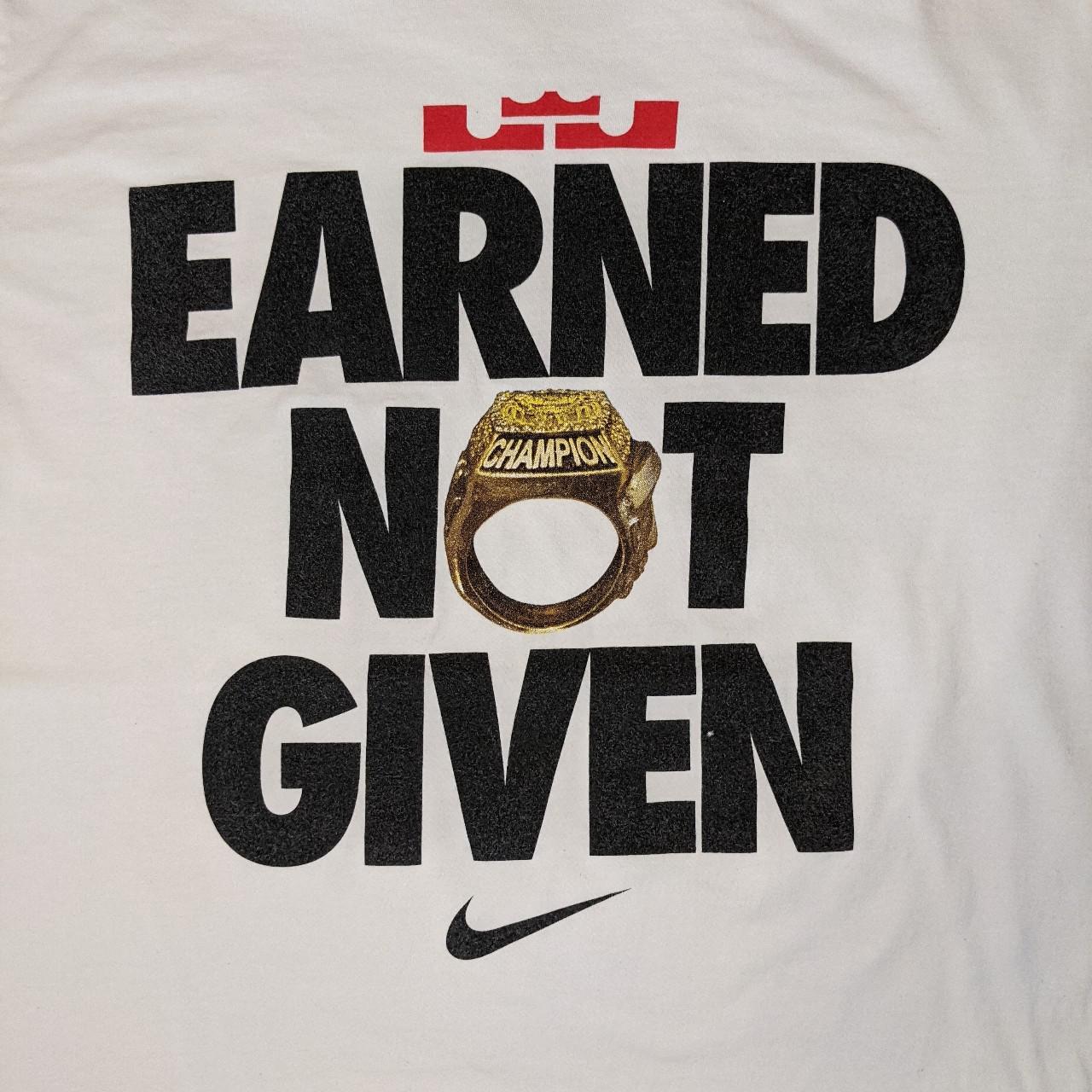 Nike to Release LeBron James' EARNED NOT GIVEN T-Shirt