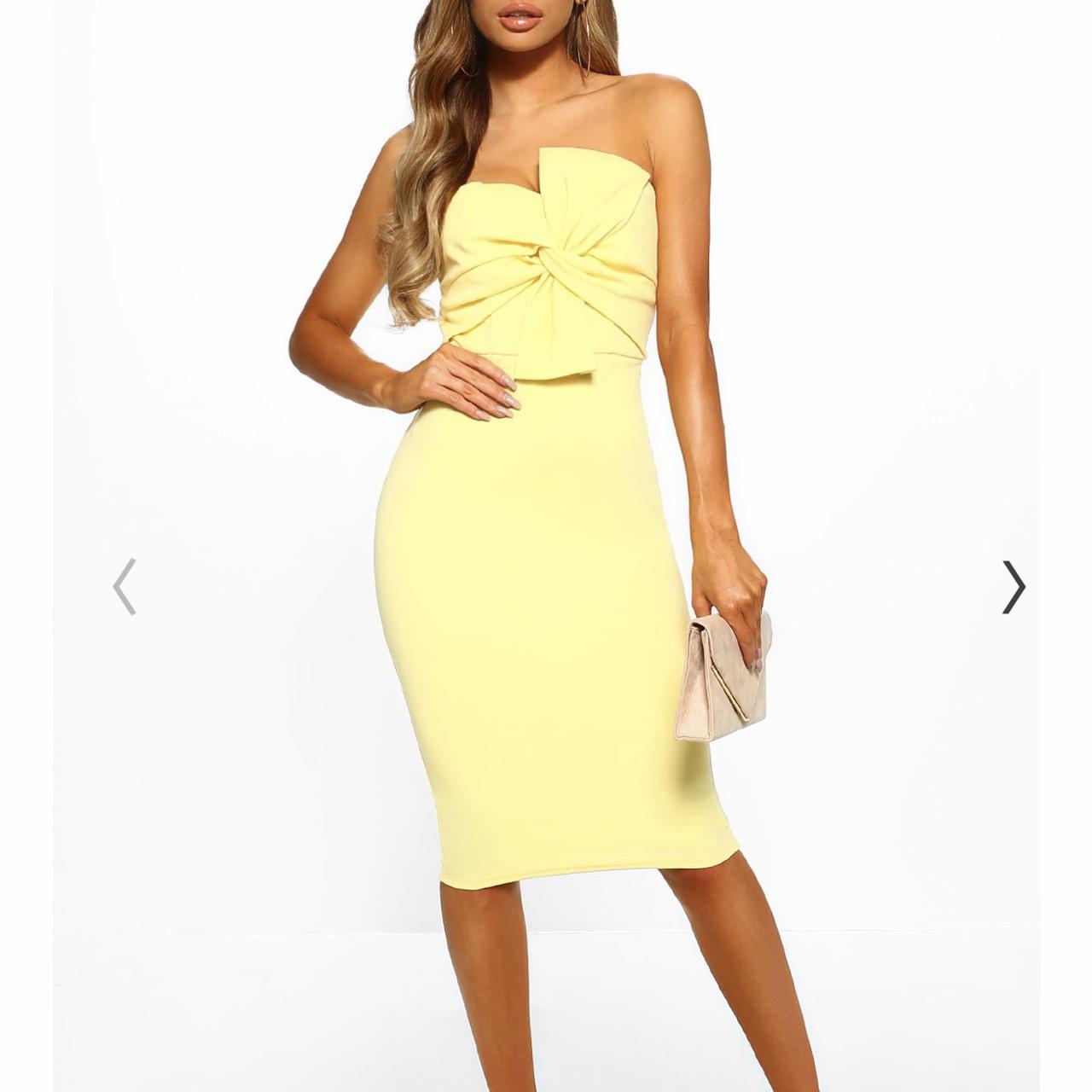 Pink boutique hot sale yellow dress