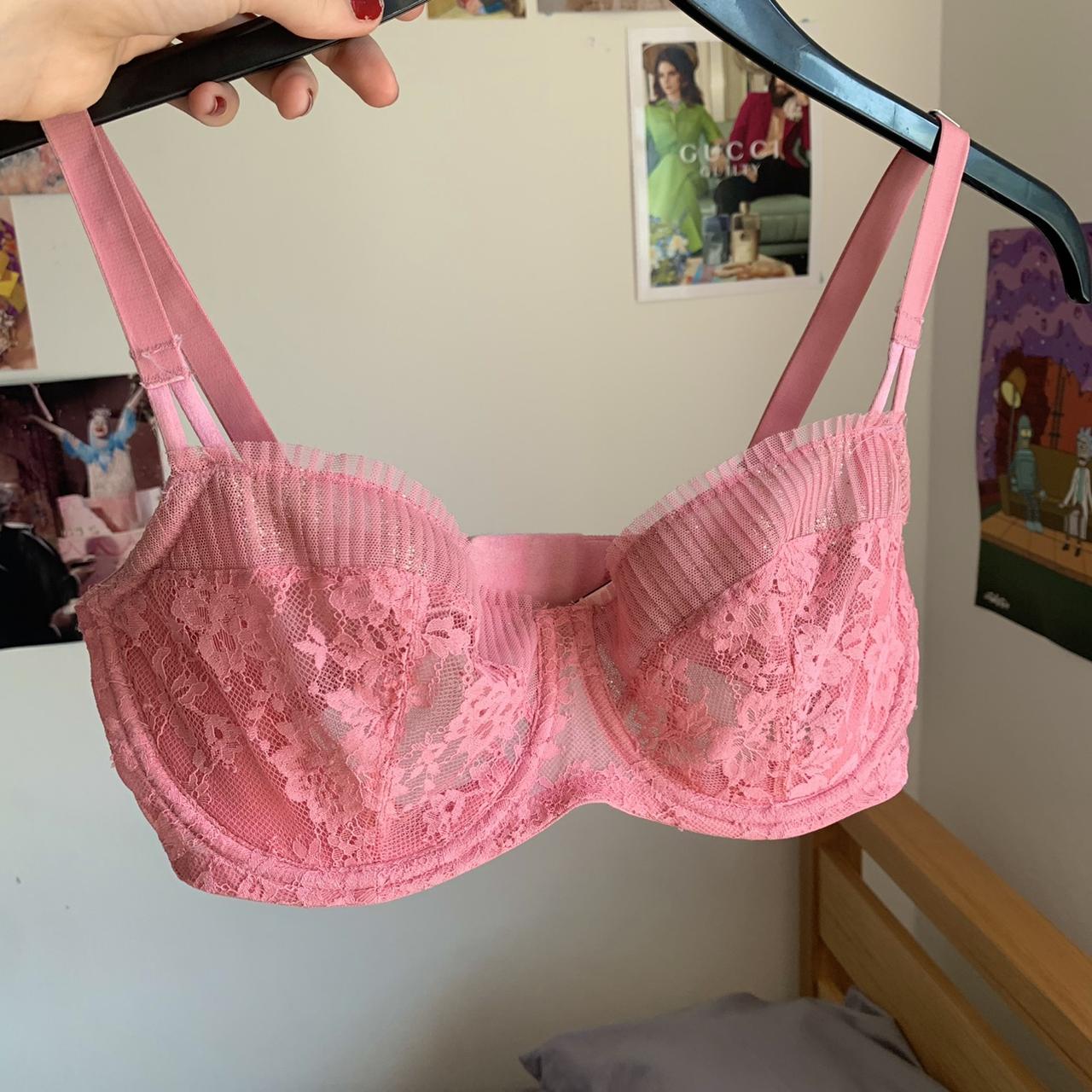Victoria's Secret Lace Bra Size 36B Pink - $18 - From Frumi