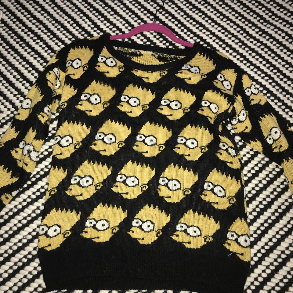 BART Simpson sweater version of Jeremy Scott. Fun. Depop