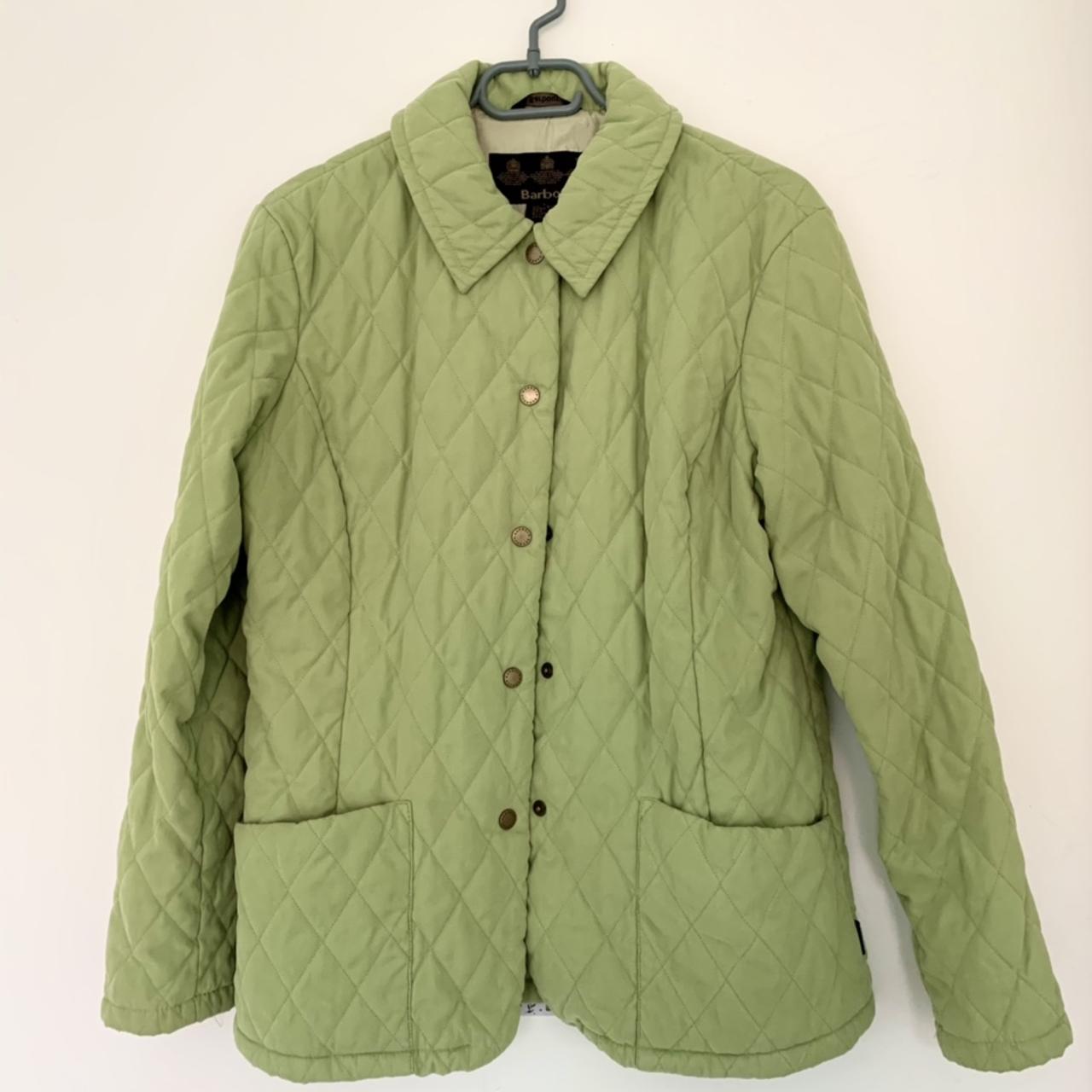 Light green barbour clearance jacket