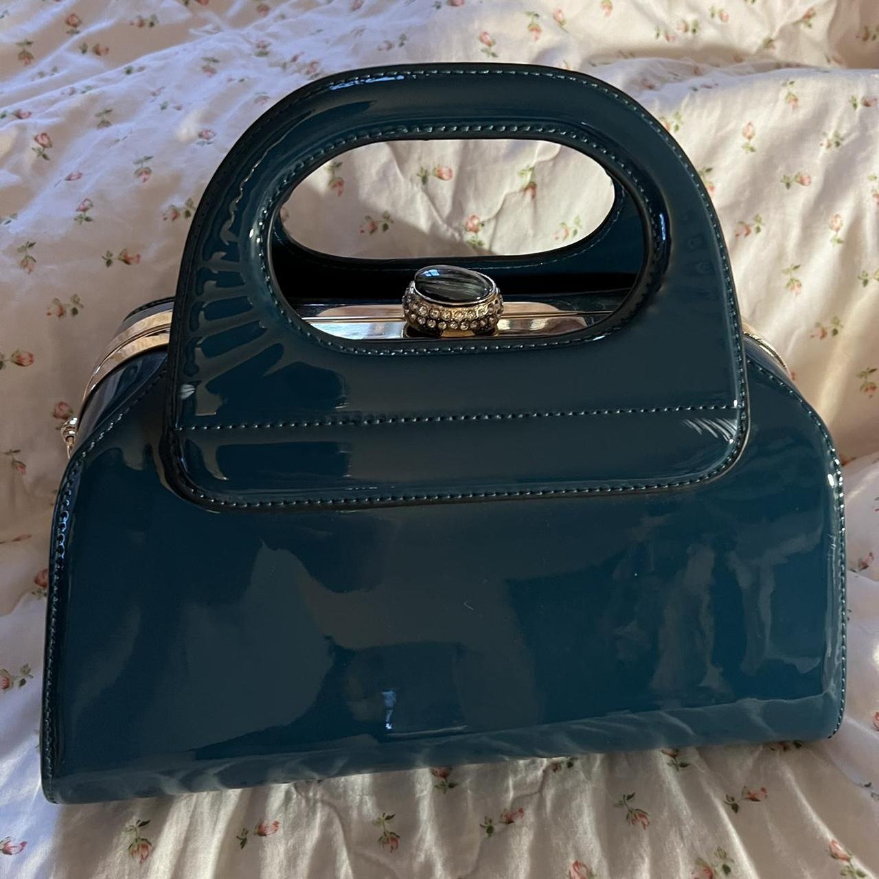 vintage-patent-leather-top-handle-purse-with-gem-depop