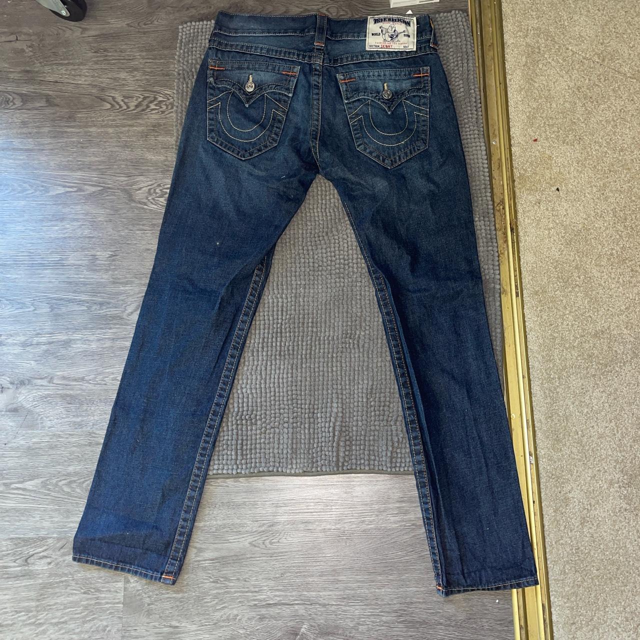 TRUE RELIGION DENIM JEANS SIZE 32 skinny/slim... - Depop