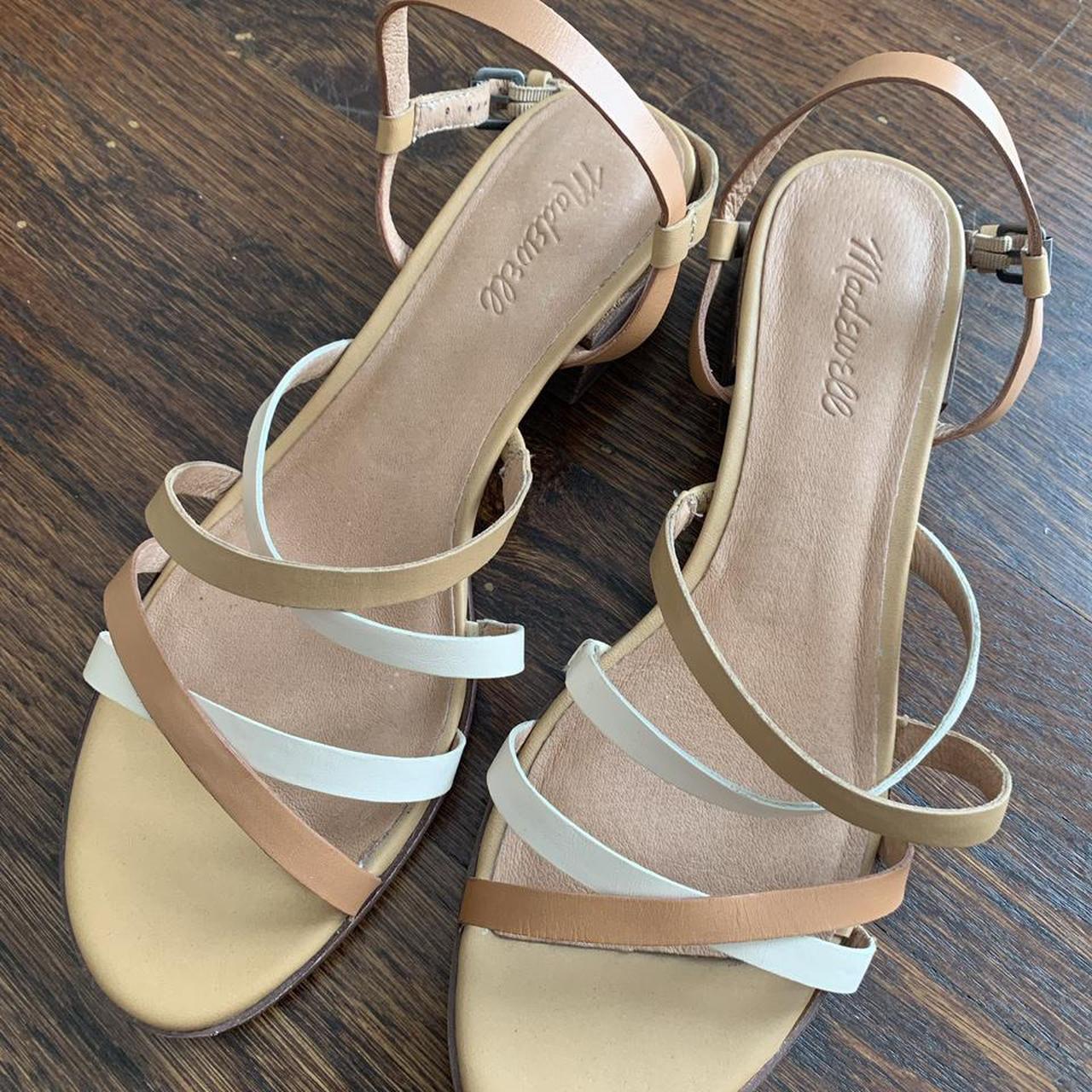 Madewell Strappy Heeled Sandals 🤎 Cutest heeled... - Depop